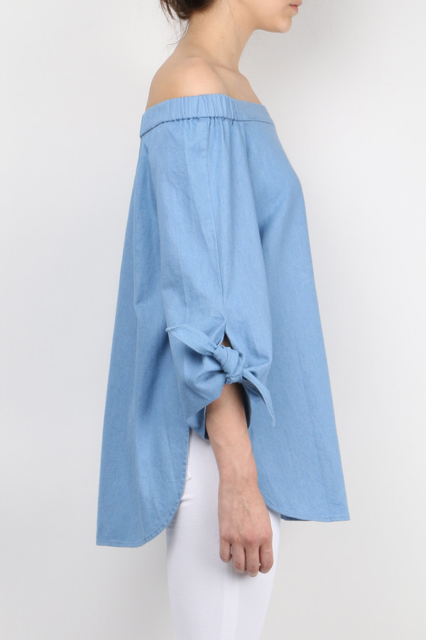 Neo Twill Off Shoulder Tunic Neo Twill Off Shoulder Tunic
