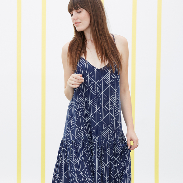 Ali Golden DROP-WAIST DRESS - BLACK Ali Golden DROP-WAIST DRESS - BLACK