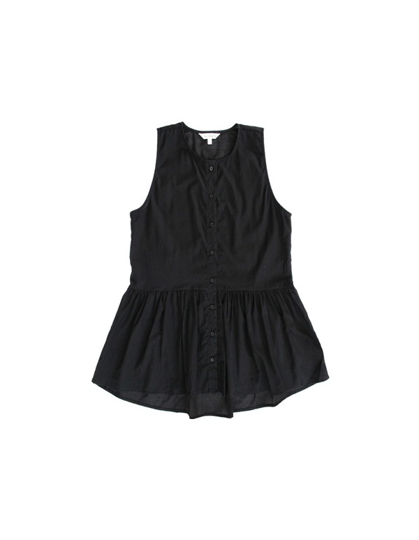 Ali Golden PEPLUM TANK - BLACK Ali Golden PEPLUM TANK - BLACK