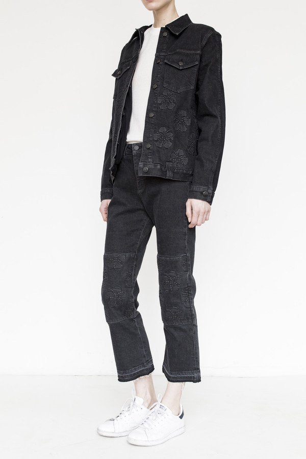 Alyssa Less Cotton Cropped Flare Alyssa Less Cotton Cropped Flare