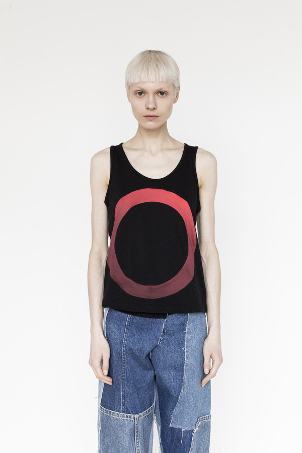 Correll Correll Cotton Outline Circle Tank Correll Correll Cotton Outline Circle Tank