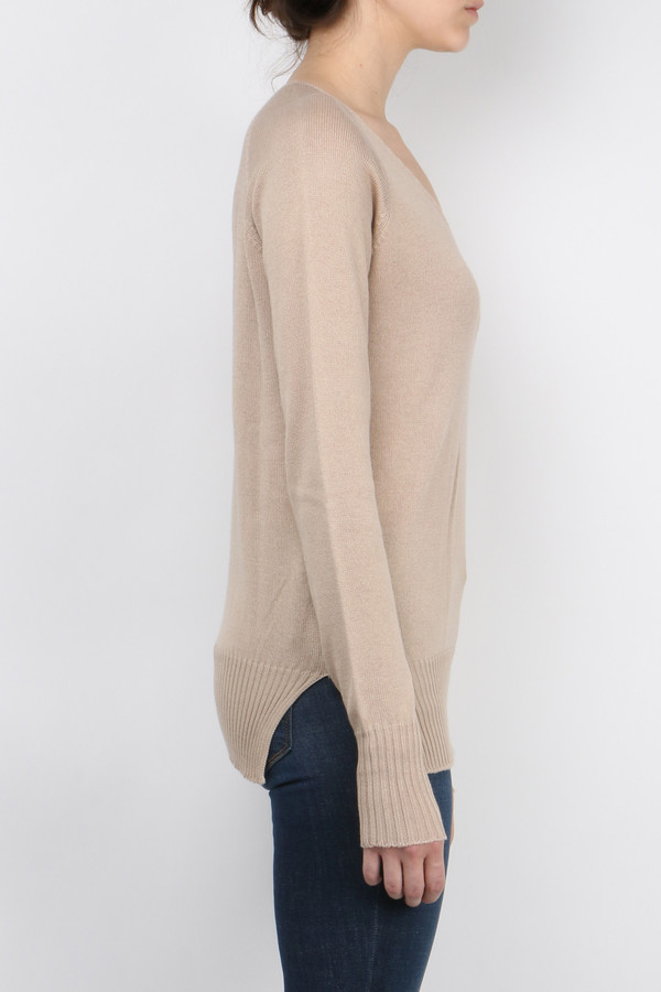Ma'ry'ya Cotton Cashmere V-Neck Ma'ry'ya Cotton Cashmere V-Neck