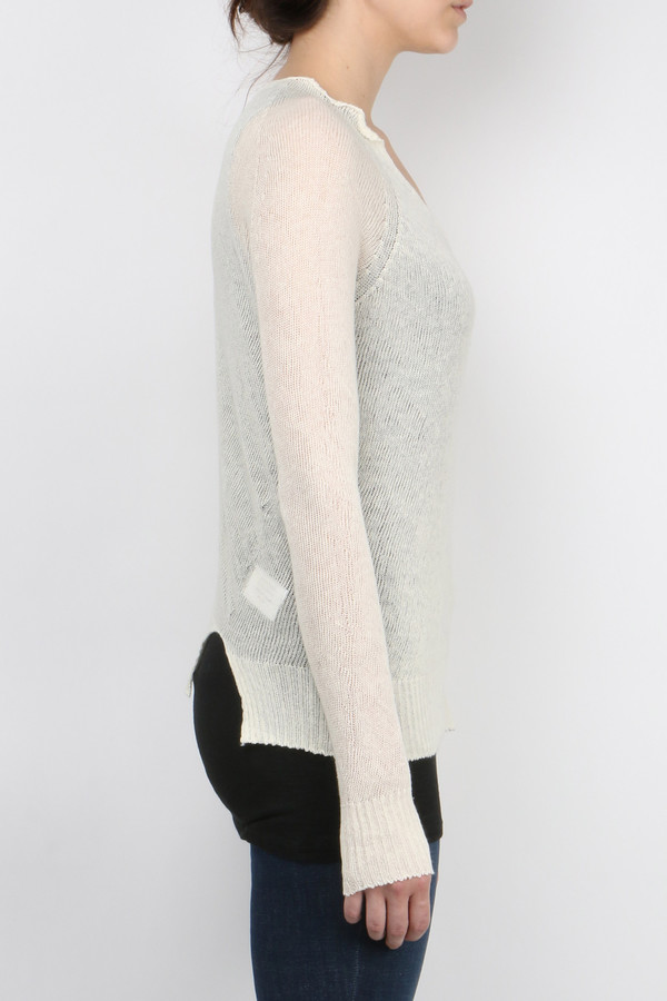 Ma'ry'ya Seamless Notched V-Neck Ma'ry'ya Seamless Notched V-Neck