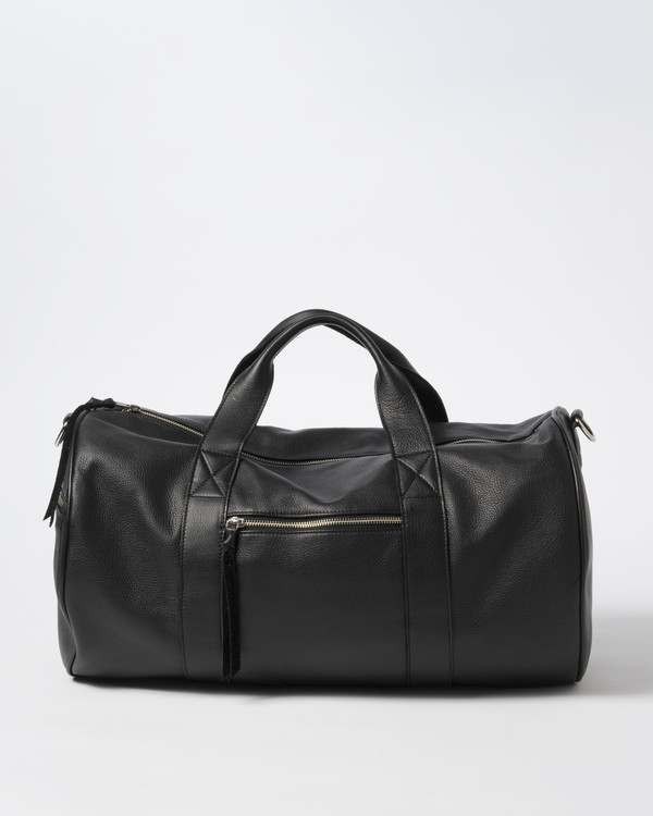 Clyde Duffel Bag in Black Leather Clyde Duffel Bag in Black Leather