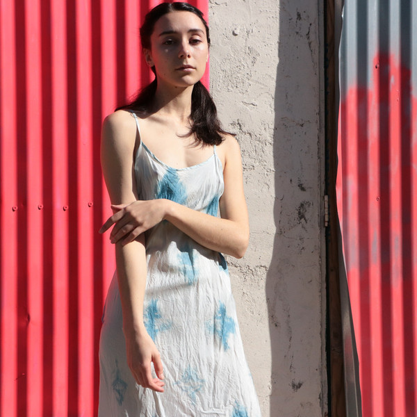 Erica Tanov greta indigo slip Erica Tanov greta indigo slip