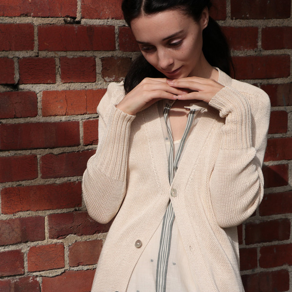 Erica Tanov - Pima Cotton Belted Cardigan Erica Tanov - Pima Cotton Belted Cardigan