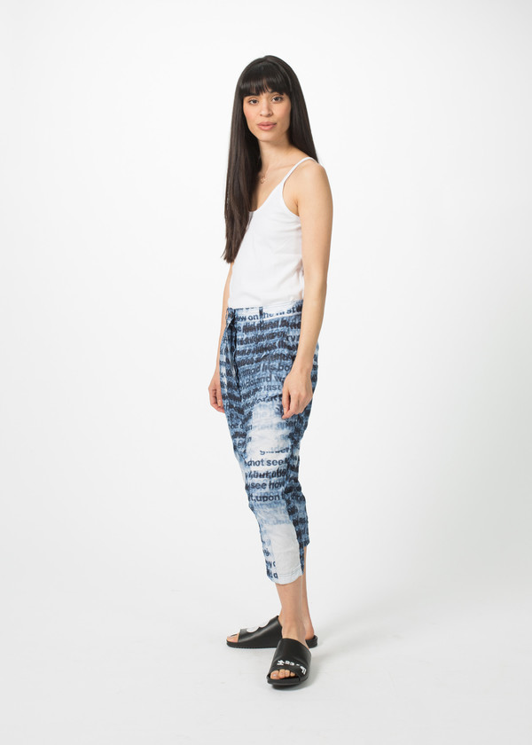 Rundholz BL Cropped Text Pants Rundholz BL Cropped Text Pants