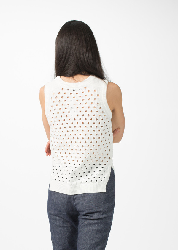 Sayaka Davis Sleeveless Eyelet Knit Sayaka Davis Sleeveless Eyelet Knit
