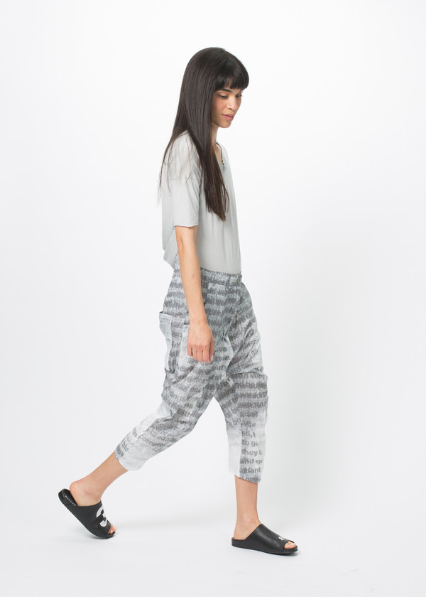 Rundholz BL Cropped Text Pants Rundholz BL Cropped Text Pants