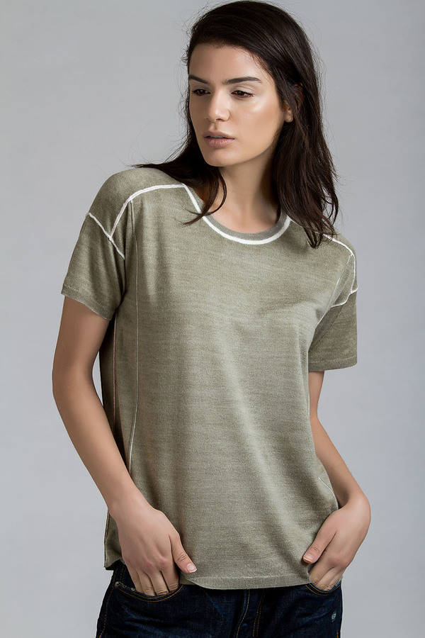 Paychi Guh Square Tee Olive Paychi Guh Square Tee Olive