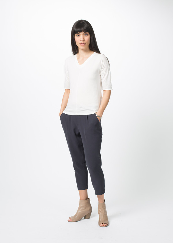 Kristensen du Nord Hi-Lo V-Neck Tee Kristensen du Nord Hi-Lo V-Neck Tee