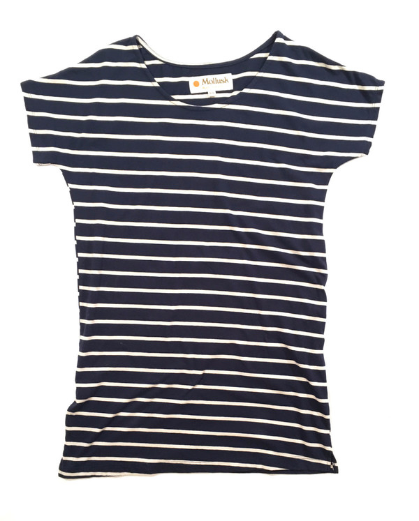 Mollusk Stripe Mini Dress Navy/White Mollusk Stripe Mini Dress Navy/White