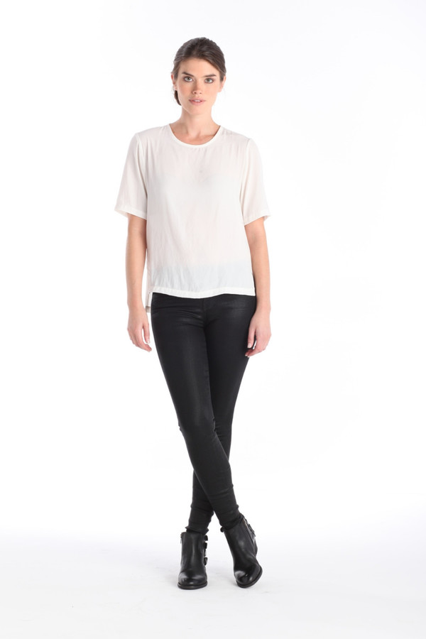 Calvin Rucker Ooh Child Satin Top Calvin Rucker Ooh Child Satin Top