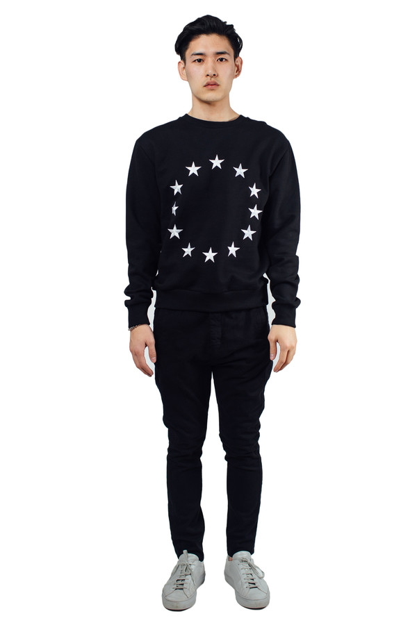 Men's Études Studio Etoile Crew Europa Black Men's Études Studio Etoile Crew Europa Black