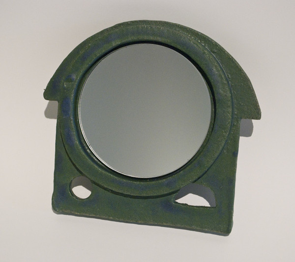 Morgan Peck Handheld Vanity Mirror - Matte Green Morgan Peck Handheld Vanity Mirror - Matte Green