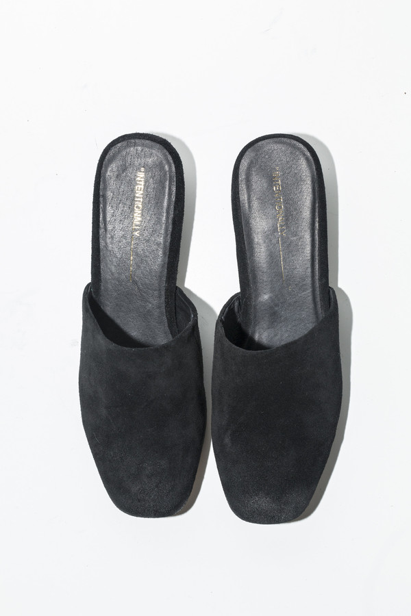 Intentionally Blank Suede Blank Touch Mule Intentionally Blank Suede Blank Touch Mule