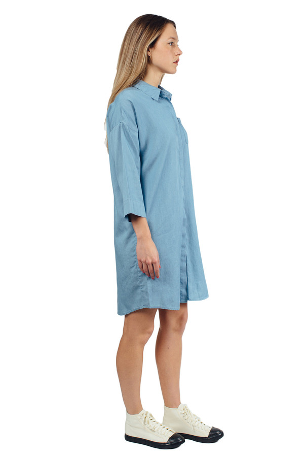 WU+SEN Lowe Chambray Shirt Dress WU+SEN Lowe Chambray Shirt Dress