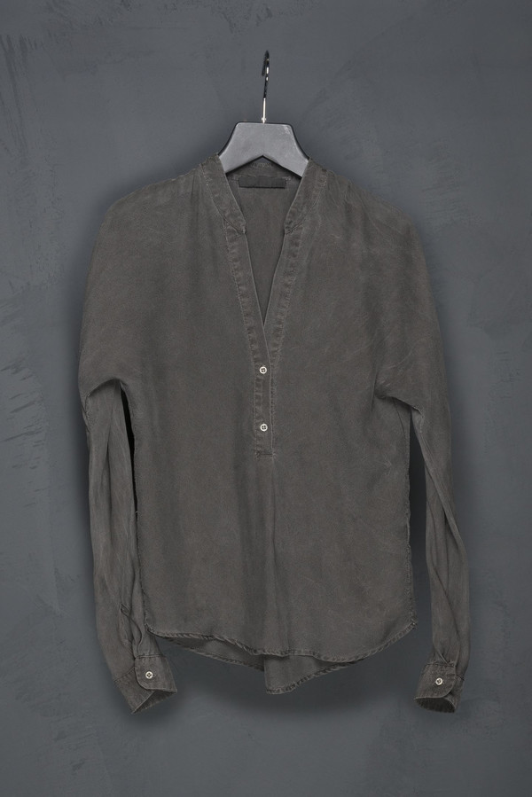 KES Henley V Neck Blouse KES Henley V Neck Blouse