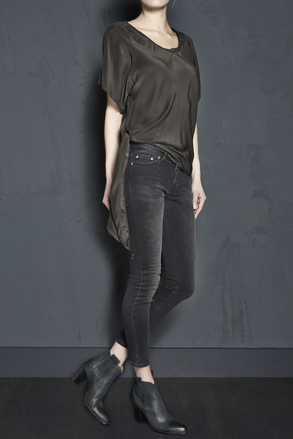 Raglan Side Tie Blouse Raglan Side Tie Blouse