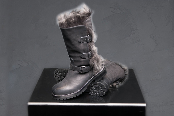 Sartore Buckled Fur Boot Fox Sartore Buckled Fur Boot Fox