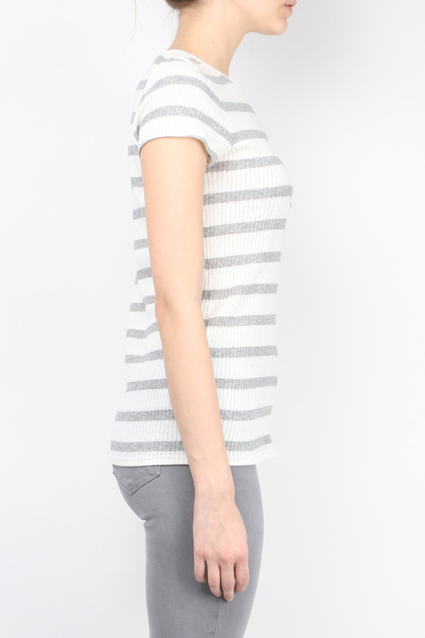 ATM Cap Sleeve Rib Crew ATM Cap Sleeve Rib Crew