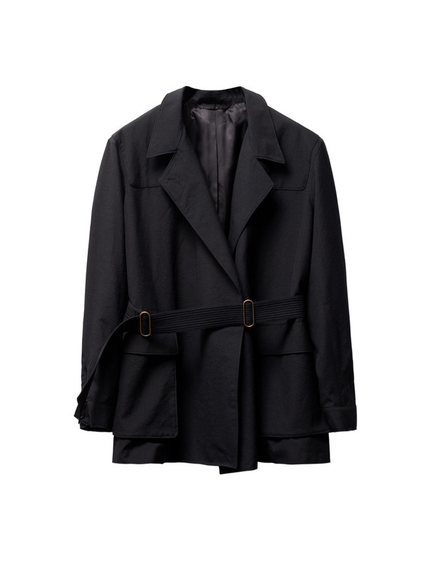 Lemaire Asymmetrical Jacket Black Lemaire Asymmetrical Jacket Black