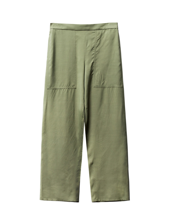Lemaire Elasticated Pants Cropped Olive Lemaire Elasticated Pants Cropped Olive