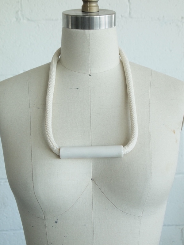 YYY straight tube on thick cord Necklace YYY straight tube on thick cord Necklace