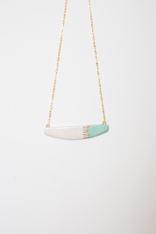 amber e lea aqua asymmetrical necklace amber e lea aqua asymmetrical necklace