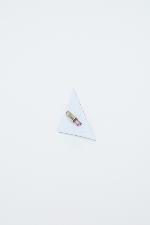 better late than never bi-color watermelon tourmaline bar stud singles (sterling silver) better late than never bi-color watermelon tourmaline bar stud singles (sterling silver)