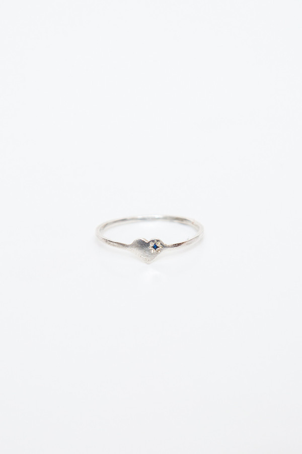 fiat lux sterling silver heart ring with blue sapphire fiat lux sterling silver heart ring with blue sapphire