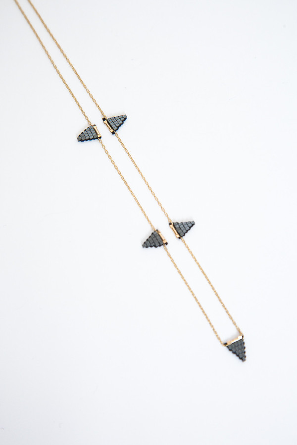 iwona ludyga dusk multi flag short necklace iwona ludyga dusk multi flag short necklace