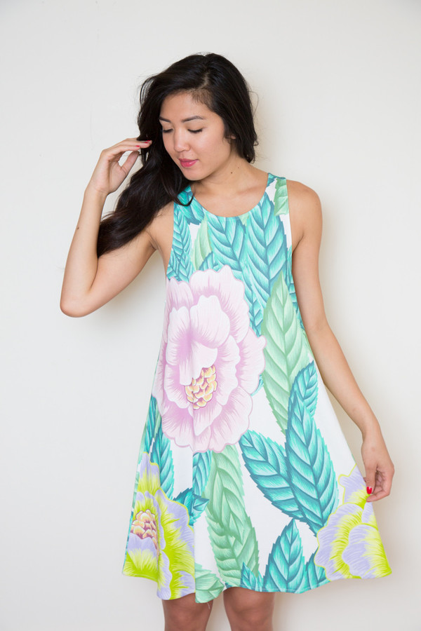 mara hoffman floral ponte swing dress mara hoffman floral ponte swing dress