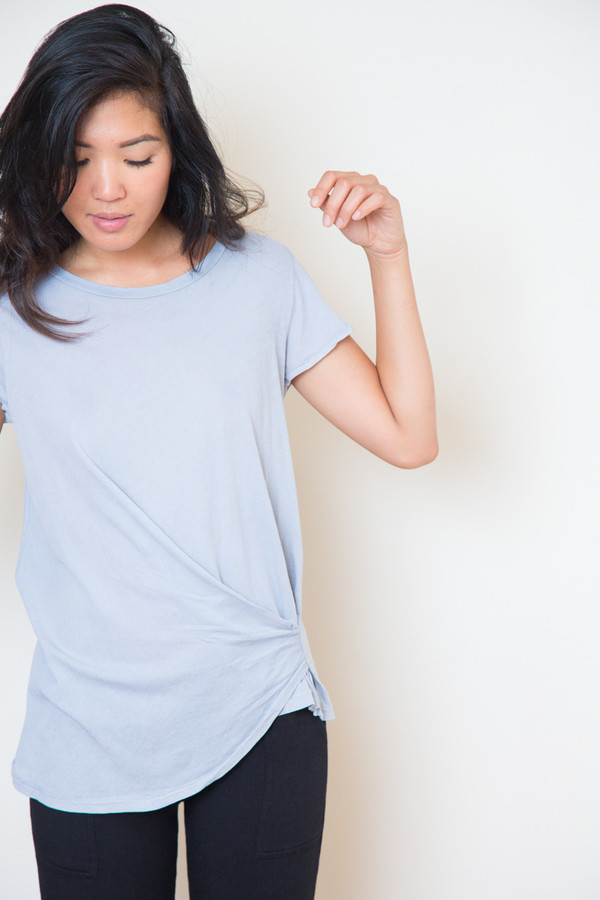 stateside silver crossover tee stateside silver crossover tee