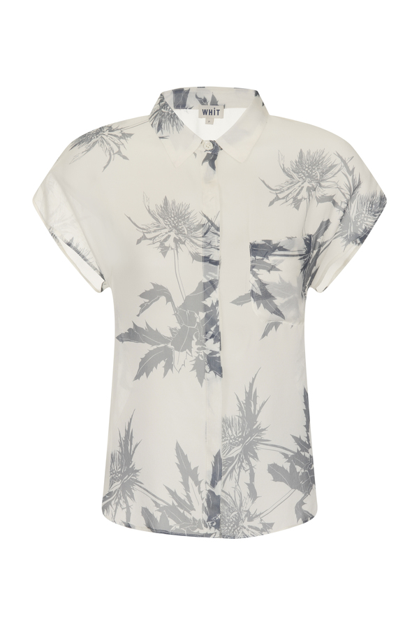 WHiT Thistle Print Swing Blouse WHiT Thistle Print Swing Blouse