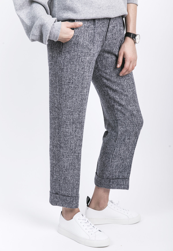 Unisex Heather Pleated Pants Unisex Heather Pleated Pants