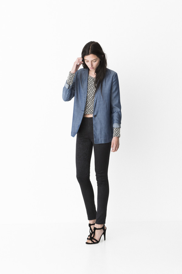 Storm and Marie "Pihl" Dark Chambray Blazer Storm and Marie "Pihl" Dark Chambray Blazer