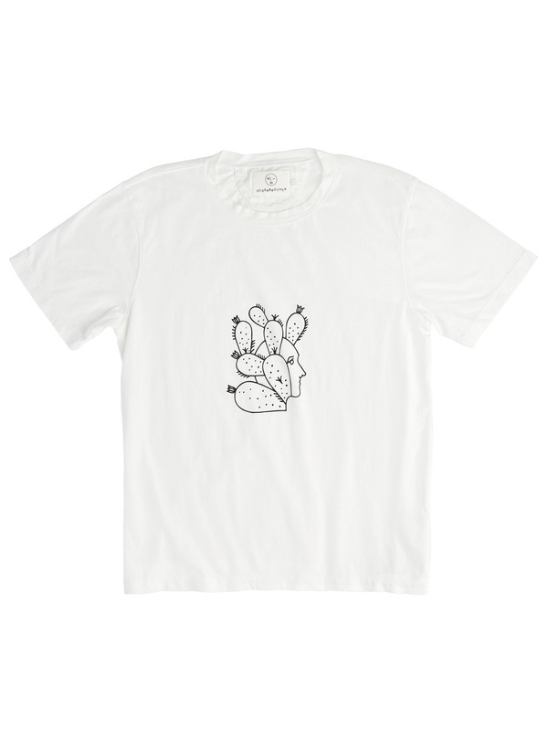 Olderbrother Strange Plants II x David Schiesser Tee - Face- White Olderbrother Strange Plants II x David Schiesser Tee - Face- White
