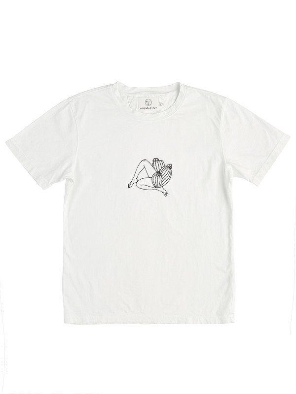Olderbrother Strange Plants II x David Schiesser Tee - Legs- White Olderbrother Strange Plants II x David Schiesser Tee - Legs- White
