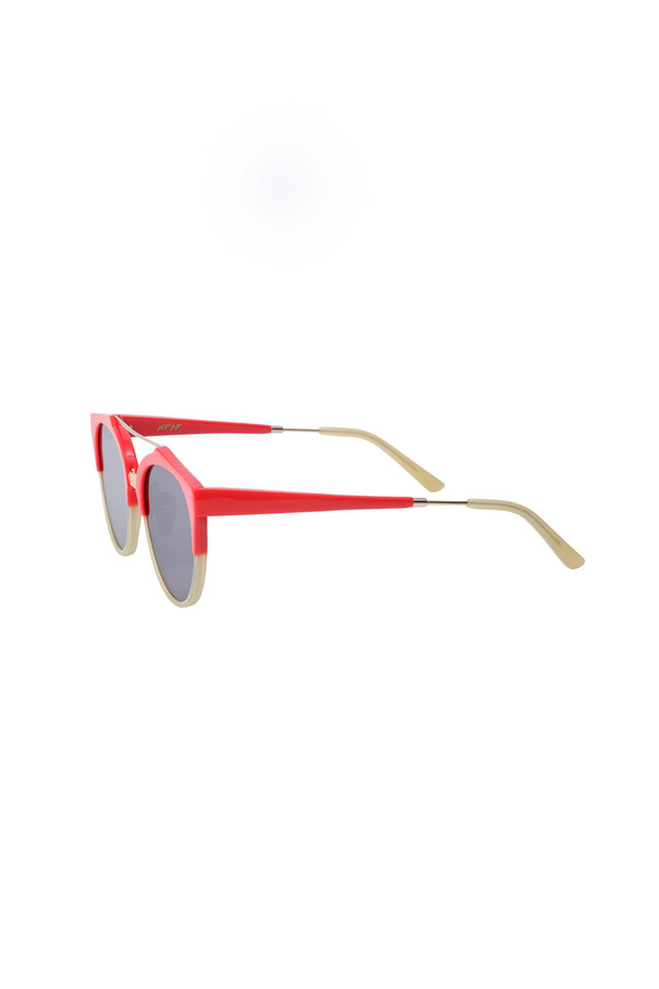 A.D.S.R. Acetate/Metal Red Sunglass A.D.S.R. Acetate/Metal Red Sunglass