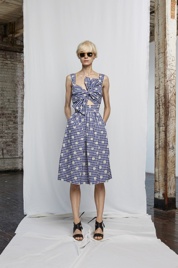 Whit Knot Dress in Dot Print Whit Knot Dress in Dot Print
