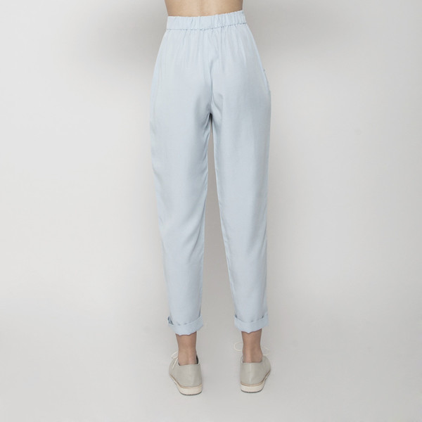 7115 by Szeki Relaxed Tapering Trouser- Sky Blue SS16 7115 by Szeki Relaxed Tapering Trouser- Sky Blue SS16