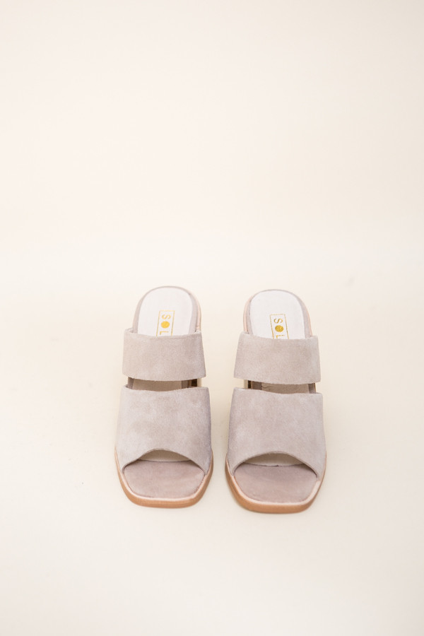 Sol Sana Dice Mule / Taupe Suede Sol Sana Dice Mule / Taupe Suede