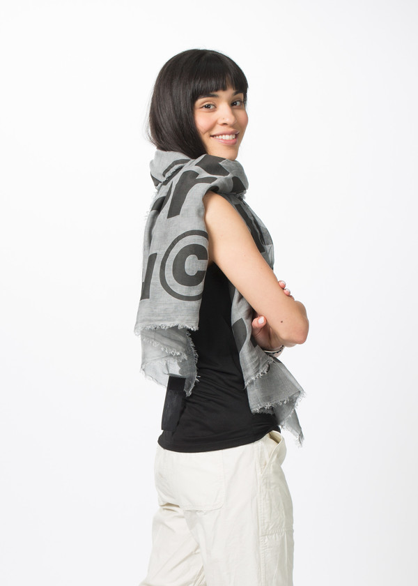 Rundholz BL Large Print Text Scarf Rundholz BL Large Print Text Scarf