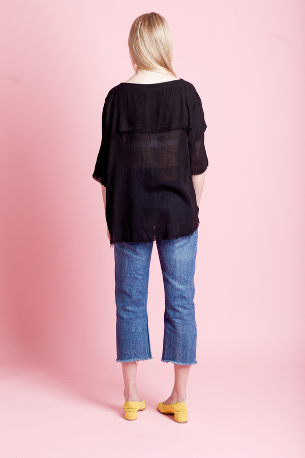 BLACK CRANE SQUARE TOP BLACK CRANE SQUARE TOP