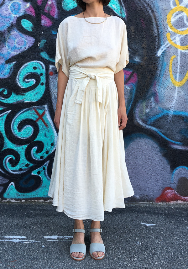 Black Crane Wrap Skirt Black Crane Wrap Skirt