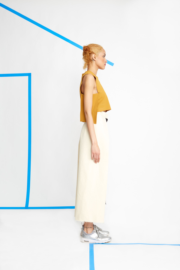 Nancy Stella Soto Offset Denim Trouser Nancy Stella Soto Offset Denim Trouser