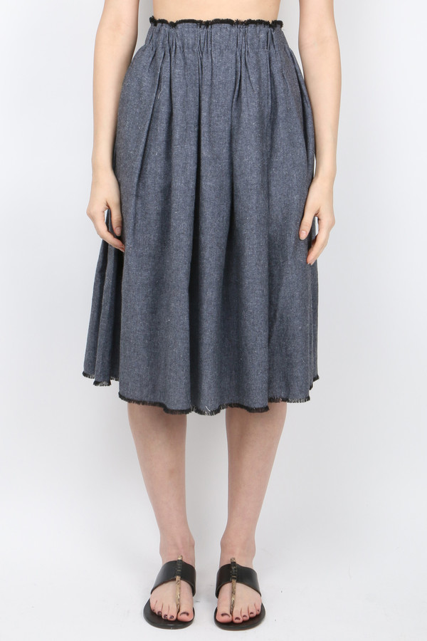 Cathrine Hammel Chambray Skirt Cathrine Hammel Chambray Skirt