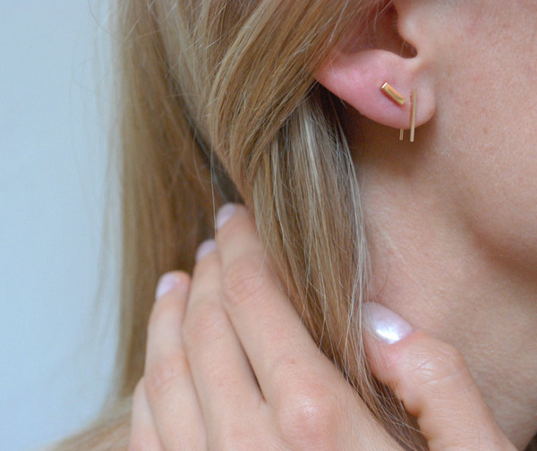 Kristen Elspeth Bar Ear Pins Kristen Elspeth Bar Ear Pins