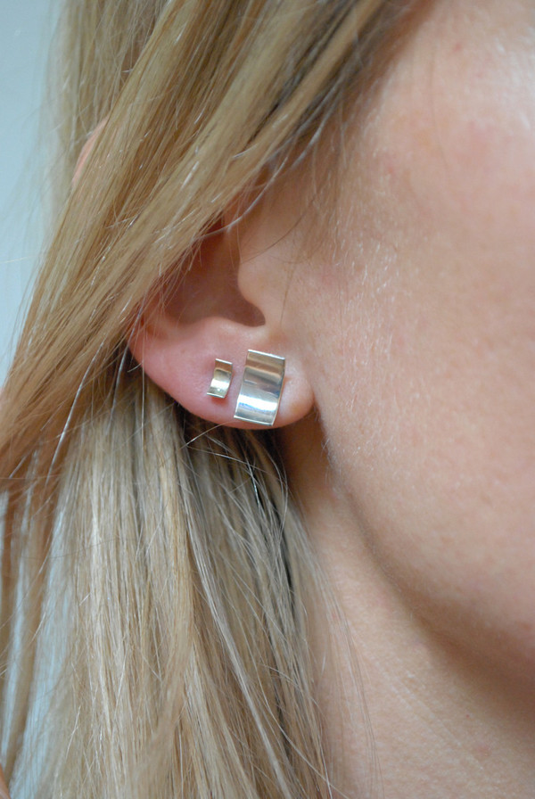 Kristen Elspeth Small Blade Moon Studs Kristen Elspeth Small Blade Moon Studs